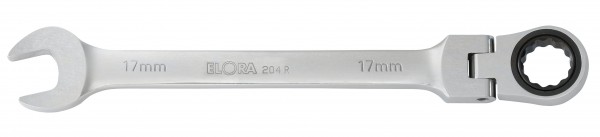 Maulschlüssel mit Gelenk-Ringratsche, ELORA-204-R 9 mm