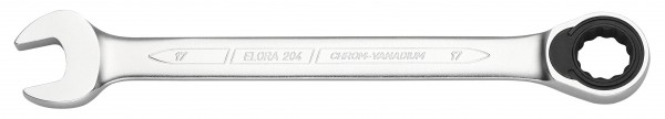 Maulschlüssel mit Ringratsche, ELORA 204-15 mm