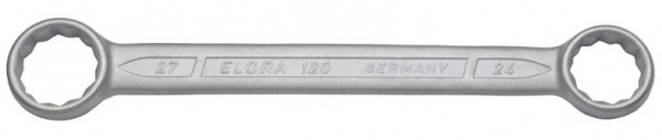 Doppelringschlüssel, gerade DIN 837, ELORA-120-14x15 mm