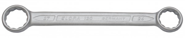 Doppelringschlüssel, gerade DIN 837, ELORA-120-21x22 mm
