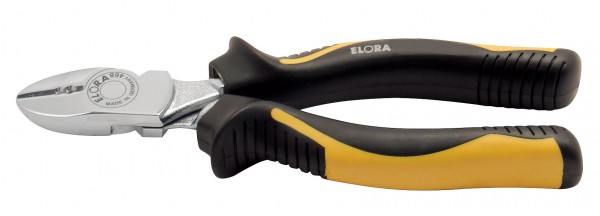 Abisolierer-Seitenschneider mit 2-K-Griffschutzhüllen, ELORA-468-BI