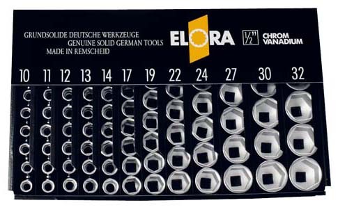 Verkaufsständer leer für 1/2" Steckschlüssel-Einsätze, ELORA-770-LSP2L