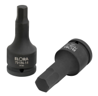 Kraft-Schraubendreher-Einsatz 3/4", Innen-Sechskant, ELORA-791IN-19 mm