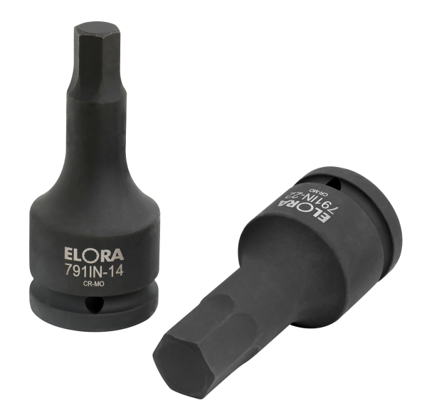 Kraft-Schraubendreher-Einsatz 3/4", Innen-Sechskant, ELORA-791IN-24 mm