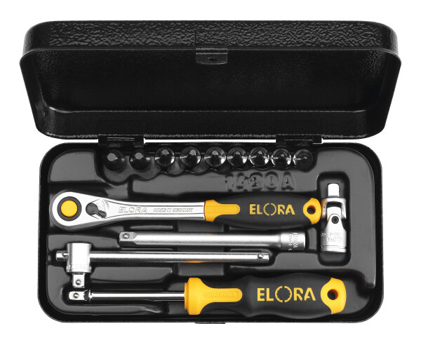 Steckschlüssel-Satz 1/4", Innen-TORX®-Sicherheits-Schrauben, 14-teilig 8-40, ELORA-1430-TTXU