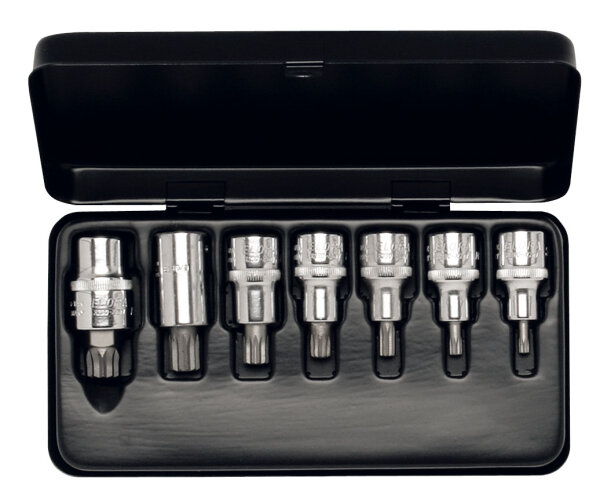 Steckschlüssel-Satz 1/2", XZN, 7-teilig M5-M16, ELORA-770-XZN