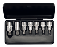 Steckschlüssel-Satz 1/2", XZN, 7-teilig M5-M16,...