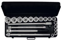 Steckschlüssel-Satz 3/4", sechskant, 20-teilig...