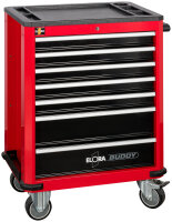 Werkzeugwagen Buddy, rot, leer, ELORA-1210-L7R