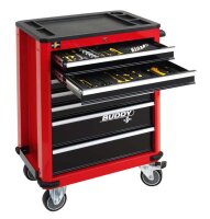 Werkzeugwagen Buddy, rot, leer, ELORA-1210-L7R