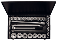 Steckschlüssel-Satz 3/4", sechskant, 34-teilig...