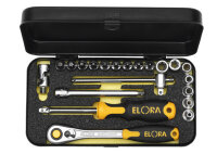 Steckschlüssel-Satz 1/4", TORX®-Sicherheits-Schrauben , 21-teilig, ELORA-1430-TTXEU