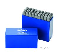 Schlagbuchstaben-Satz, 27-teilig, ELORA 400B-3 mm
