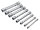 Massive Steckschlüssel-Satz, 8-teilig 6-22 mm, ELORA-206S 8M