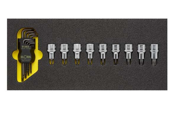 TORX®-Werkzeugsatz, 17-teilig, ELORA-OMS-18