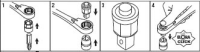 Adapter 1/2" für Ratschenringschlüssel, ELORA-118-4