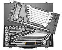 Steckschlüssel-Kombinations-Satz 1/2", 12-kant, 49-teilig 10-32 mm, ELORA-770-RDS12MU