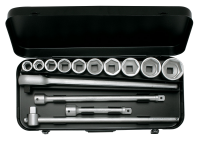 Steckschlüssel-Satz 3/4", sechskant, 14-teilig...