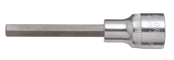 Schraubendreher-Einsatz 1/2" lang, Innen-Sechskant, ELORA-3210-INL 17x100