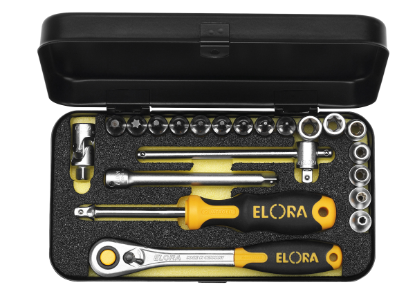 Steckschlüssel-Satz 1/4", TORX®, 21-teilig, ELORA-1430-TXEU