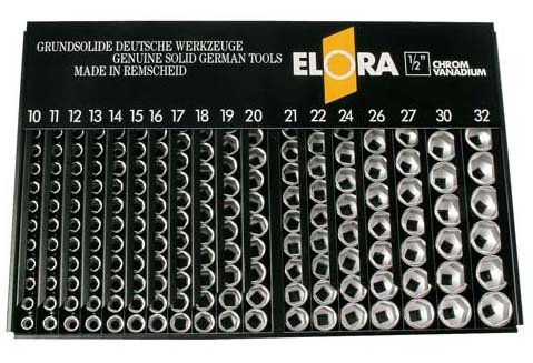 Verkaufsständer mit 1/2" 12-kt. AF-Einsätzen, ELORA-770-LSP1A
