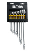 Ringmaulschlüssel-Satz DIN 3113, Form B, 9-teilig 8-22 mm, ELORA-205-KH 9