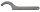Hakenschlüssel mit Zapfen DIN 1810, Form B, 205-220 mm, ELORA-891-205