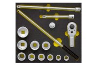 Steckschlüssel-Satz 1/2", 6-kant, 15-teilig,...