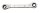 Ratschenringschlüssel, abgebogen, ELORA-115G-21x22 mm