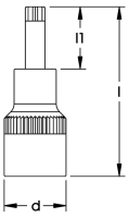 Schraubendreher-Einsatz 1/2", Ribe®-CV, ELORA-3240-RIB 12
