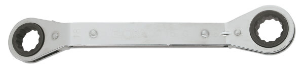 Ratschenringschlüssel, abgebogen, ELORA-115G-10x11 mm