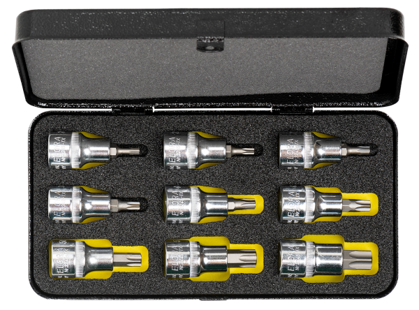 Steckschlüssel-Satz 1/2", TORX®, 9-teilig 20-60 mm, ELORA-770-TX