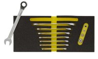 Maulschlüssel mit Ringratsche umschaltbar, 12-teilig, ELORA-OMS-33