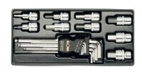 Innensechskant-Steckschlüsselsatz 1/2", 18-teilig, ELORA-MS-13