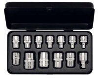 Steckschlüssel-Satz 3/8"+1/2", TORX®, 13-teilig 5-24 mm, ELORA-877-TXE