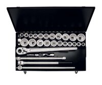 Steckschlüssel-Satz 3/4", zwölfkant, 32-teilig mm+af, ELORA-770-S22 MAU