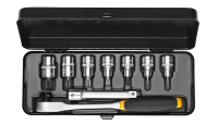 Steckschlüssel-Satz 1/2", XZN, 9-teilig M5-M16,...