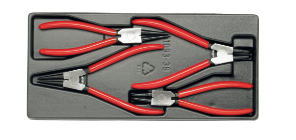 Sicherungsring-Zangensatz, 3-teilig, Modul ELORA-MS-25