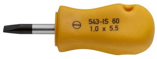 Schchraubendreher, kurze Form, Schlitz 1,0x5,5, ELORA-543-IS 60