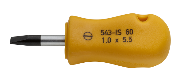 Schchraubendreher, kurze Form, Schlitz 1,2x6,5, ELORA-543-IS 80