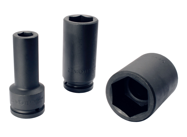 Kraftschraubereinsatz 3/4", extra tief, 6-kant, ELORA-791LT-32 mm