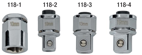 Adapter 1/4" für Ratschenringschlüssel, ELORA-118-1