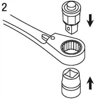 Adapter 1/4" für Ratschenringschlüssel, ELORA-118-1