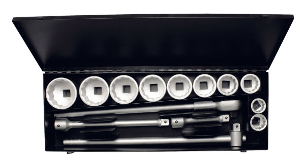 Steckschlüssel-Satz 1", zwölfkant, 14-teilig 36-80 mm, ELORA-780-10M