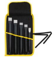 Meisselsatz in einer Kunststoff-Rolltasche, 5-teilig, ELORA-260-S5